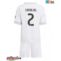 Camiseta Real Madrid Daniel Carvajal #2 Primera Equipación para niños 2025-26 manga corta (+ pantalones cortos)